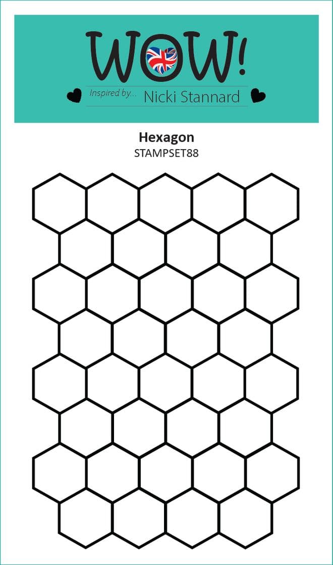 Set de sellos Wow Stamp (A6) - Hexagon (By Nicki Stannard)