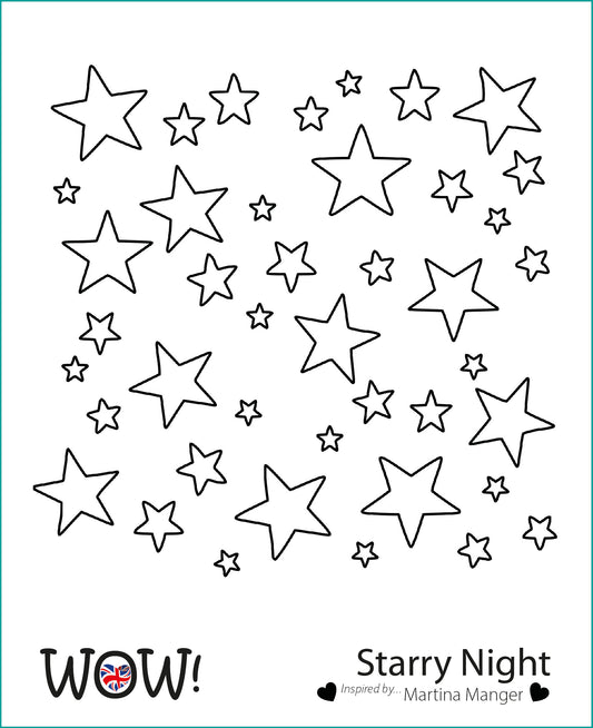 Stencil Wow - Starry Night (by Martina Manger)