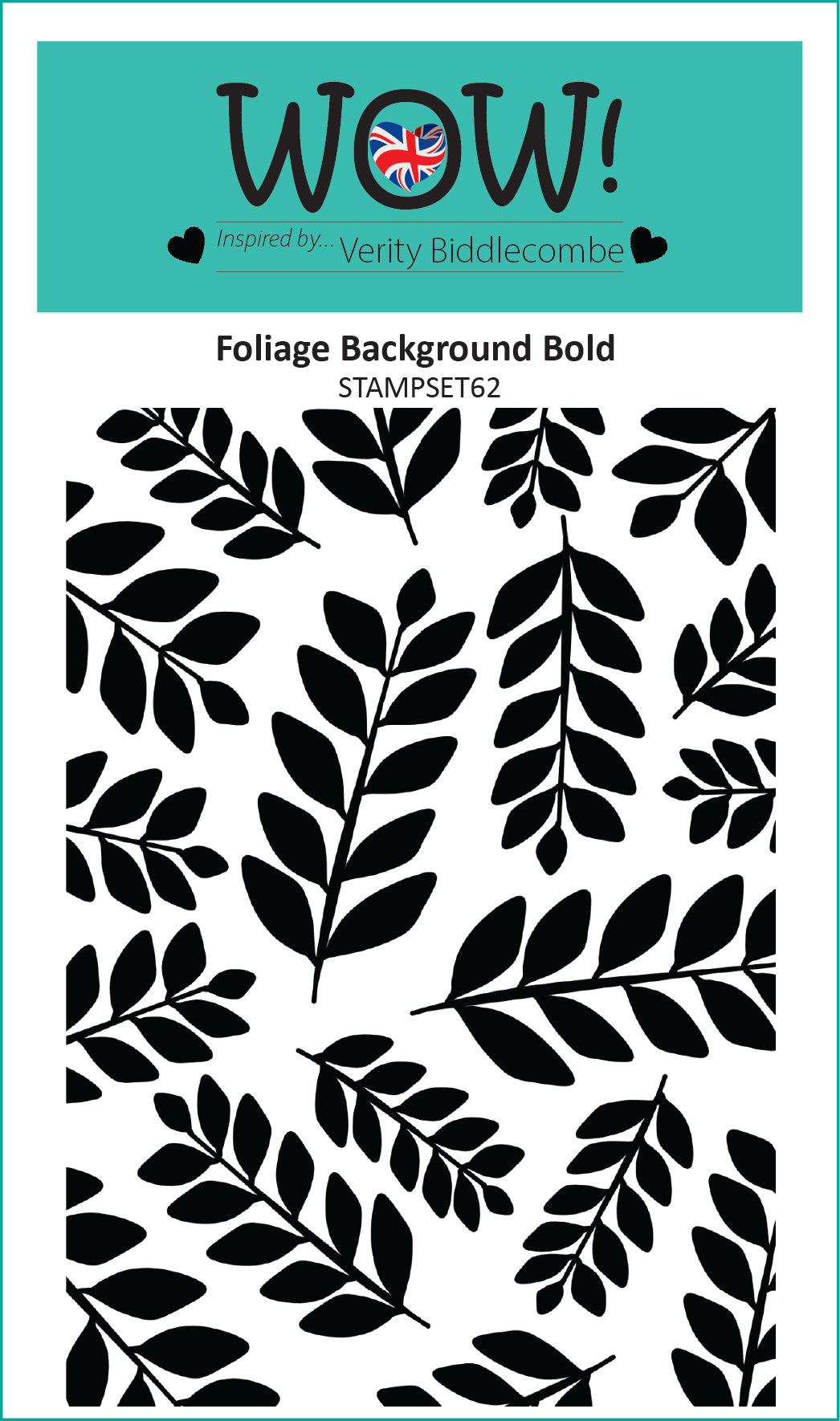 Set de sellos Wow Stamp (A6) - Foliage Bkgrd Bold (by Verity Biddlecombe)