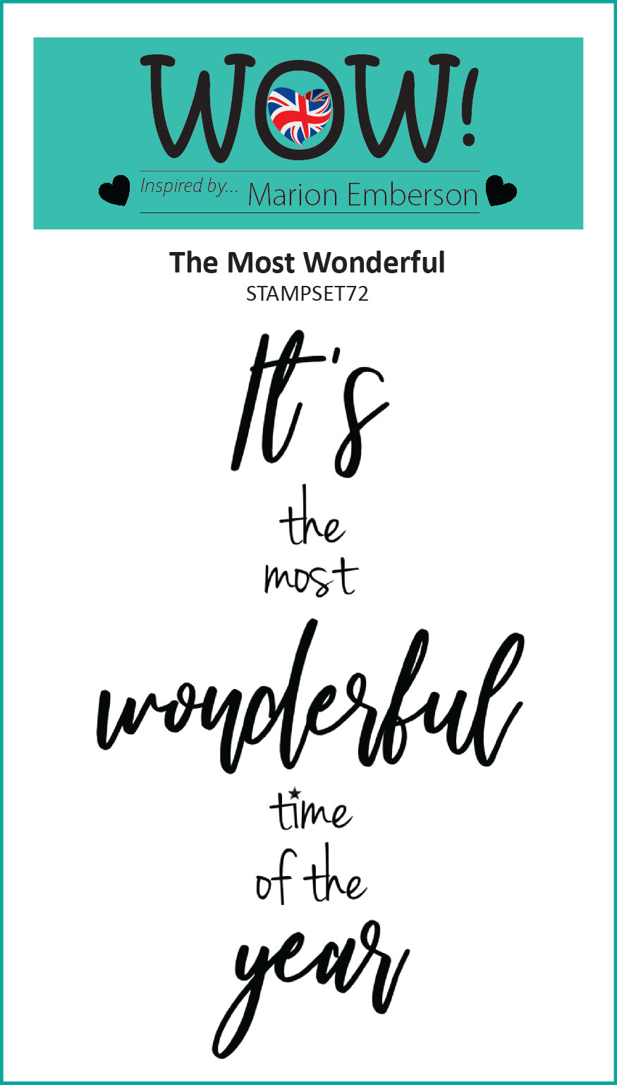Set de sellos Wow Stamp (A7) - The Most Wonderful (by Marion Emberson)