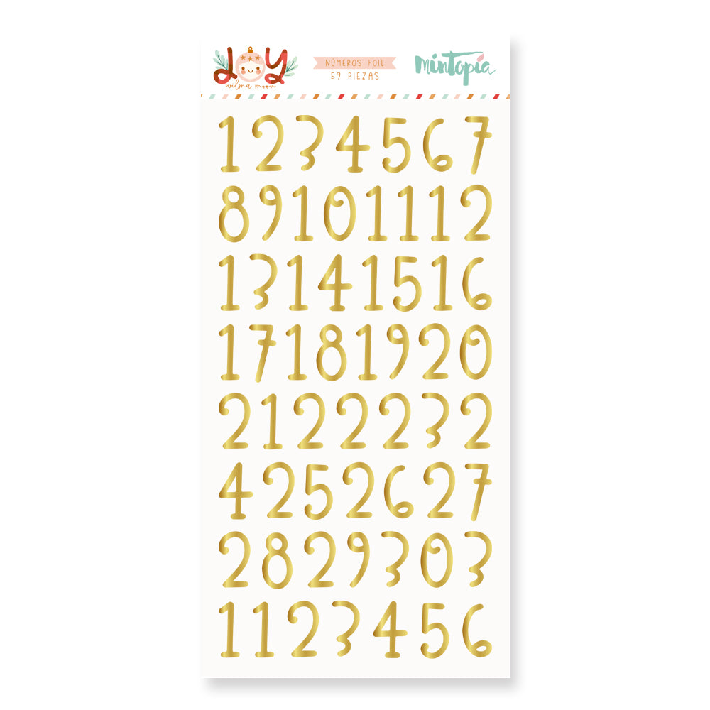 Golden puffy numbers JOY – CraftersB2B