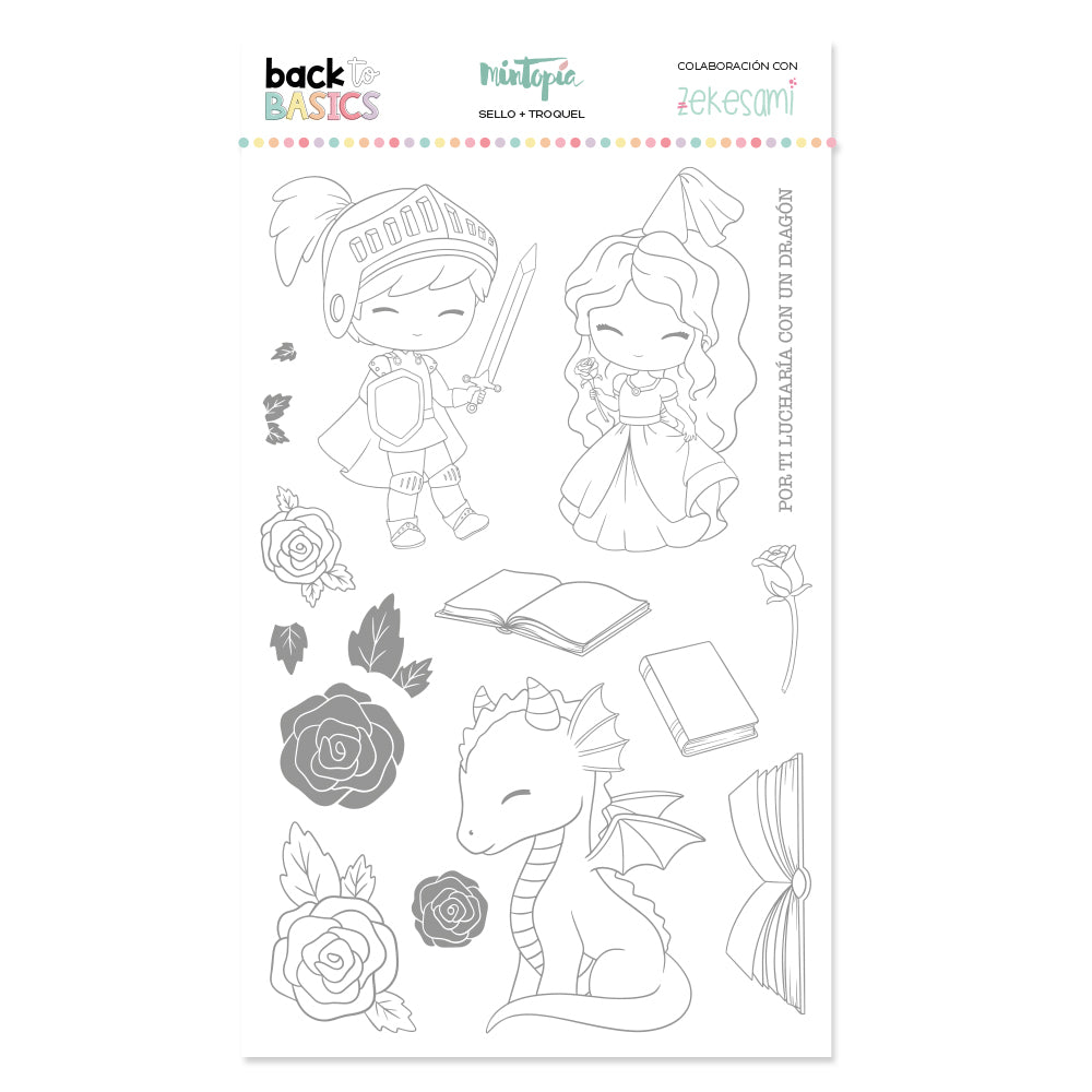 The Princess and the Dragon Stamp Back To Basics by Zekesami