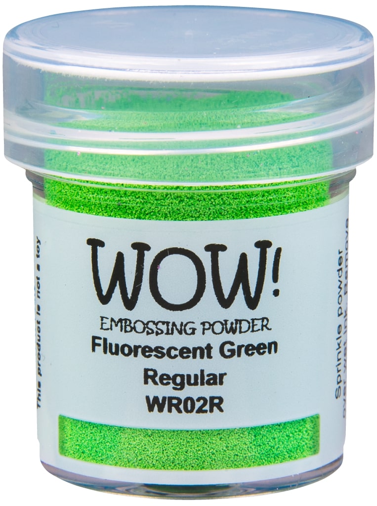 Polvos de embossing Fluorescent Green - Regular