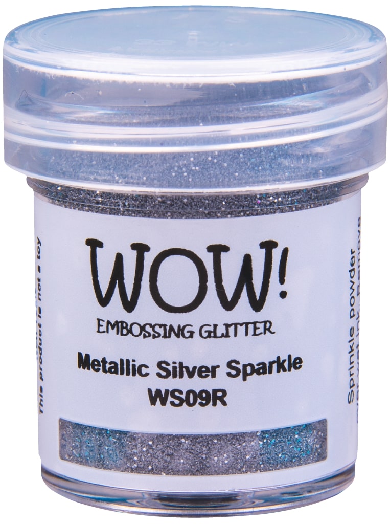 Polvos de embossing Metallic Silver Sparkle - Regular